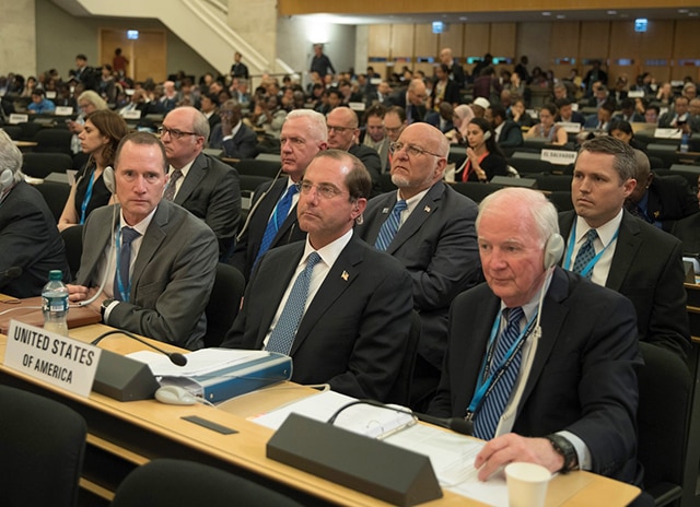 Secretary Azar Attends the 72nd World Health Assembly as Head of U.S. Delegation